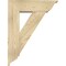 Ekena Millwork Traditional Traditional Rough Sawn Bracket w/ Offset Brace, Douglas Fir, 8"W x 26"D x 34"H BKT0806X26X34TRA01RDF - alternate 2